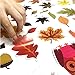 FRIDAY NIGHT Thanksgiving Fall Leaves Acorns Window Clings Sticker Reusable Autumn Party Decorations Supplies Double Side Printing (58 Pcs)