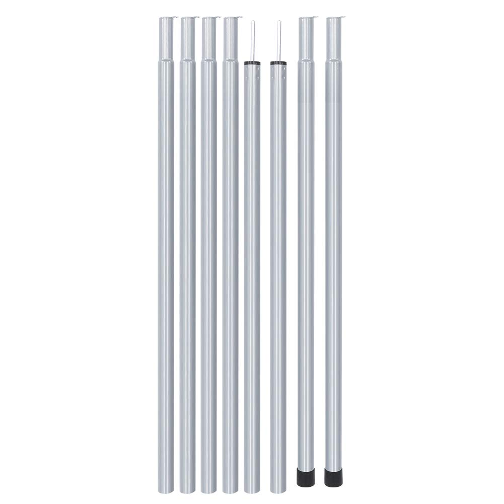 Weikeya Sturdy Awning Rod, Support Rod 8PCS 1.8m Camping Tent Pole Made of Steel,Camping tents and accessories