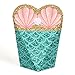 Big Dot of Happiness Let's Be Mermaids - Baby Shower or Birthday Party Favors - Gift Heart Shaped Favor Boxes for Women & Girls - Set of 12