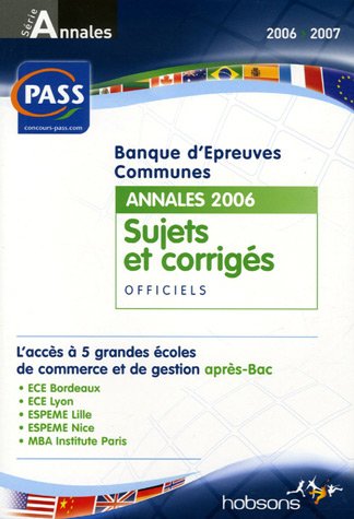 Banque d'épreuves communes PASS