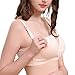 kapoki Women's Nursing Bra Lace Edge Cotton Seamless Maternal Postpartum No Rims 2 Breastfeeding Systems Bras
