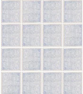 Oceanz Arctic White 3" x 3" Crackled Glass Frosted Mosaic in White