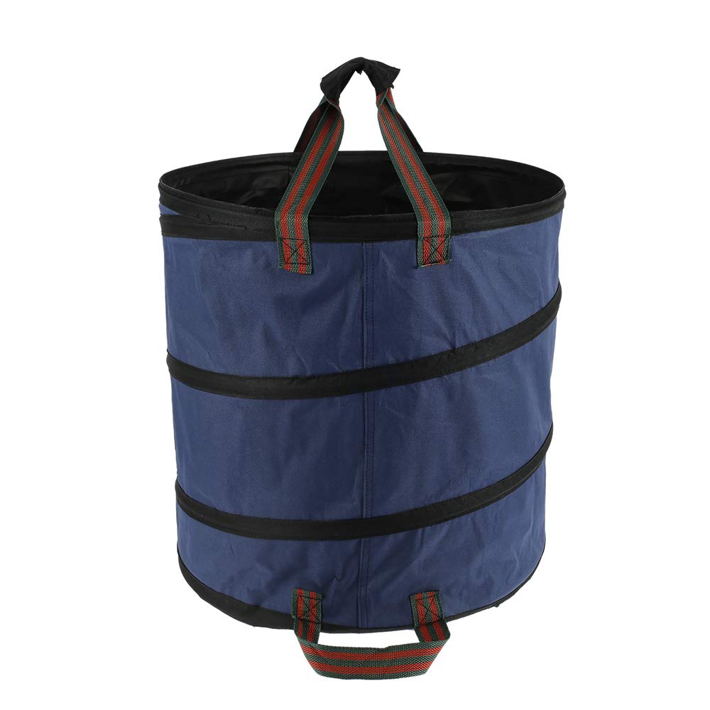 bottlewise 1Pack Garden Waste Bags, Garden Pop-Up Trash Can, Foldable Heavy Duty Pop Up Garden Waste Refuse Rubbish Bag With Handles, 85L Portable Waterproof Garbage Leaf Container