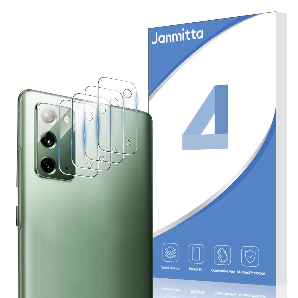 Janmitta Camera Lens for Samsung Galaxy Note 20/Note 20 Ultra Protector [4 Pack], Ultra-thin Lens Tempered Glass [Anti Scratch] High-definition Picture Quality Camera Lens Film (Note 20)