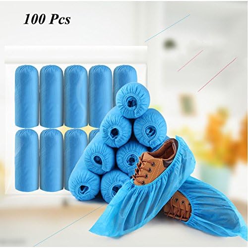 Shoe Covers, Shoe Covers for Women Men, Premium Disposable Boot Shoe Covers, Durable Water Resistant for Medical, Car, Workplace, Indoor Carpet Floor Protection 100-Pack
