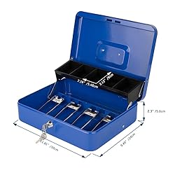 KYODOLED Locking Cash Box with Lock,Money Box with