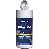 Bostik Ultimate Pre-Soaked Adhesive Remover Towels | Low Odor - Biodegradable - Water-Rinseable Formula for Removing Wet &amp; Cured Urethane Adhesive from Wood &amp; Hard Surfaces