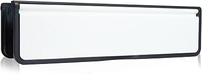 UAP Xfort MailPlate Luxe 10in White Letterbox for 40-80mm Doors