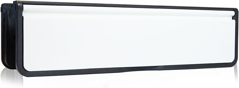 UAP Xfort MailPlate Luxe 10in White Letterbox for 40-80mm Doors