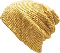 KBW-10 YEL Comfortable Soft Slouchy Beanie