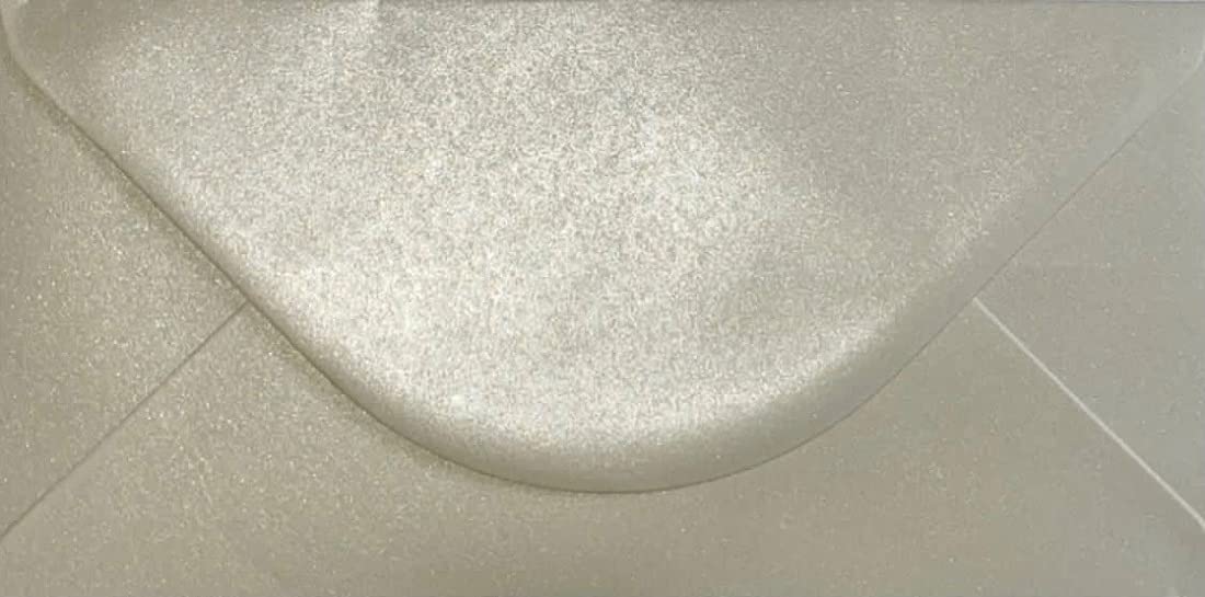 DL (110mm x 220mm) Coloured Envelopes for Greetings Cards Party Invitations & Craft - Pack of 50 (Pearl Ivory)