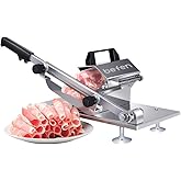 Manual Frozen Meat Slicer, befen Upgraded Stainless Steel Meat Cutter Beef Mutton Roll for Hot Pot KBBQ Food Slicer Slicing M