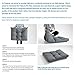 Petsure Extra Large Dog Bed (44x35x4 inches) for Dogs & Cats - Water-Resistant Oxford Fabric Dog Mattress - Ideal for Cars, Dog Crate Or Elevated Dog Bed, Dog Bed Trampoline - Grey