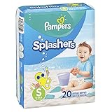 Swim Diapers Size 3 (13-24 lb), 20 Count - Pampers Splashers Disposable Swim Pants, Small, Pack of 2