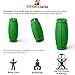 Thick Bar Grips 1.0 Turns Barbell, Dumbbell, and Kettlebell Into Thick Gripz For Muscle Growth. Strengthen. For Weight Training/Bodybuilding/Strongman/WOD (Green, 1.0 (Beginner Thick Grip))