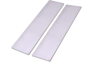 VERNUOS 2 Pieces 1/4" (6mm) X 3"(75mm) Square Aluminum Flat BAR 12" Long .23" 6061 General Purpose Plate,T6511 Solid New Mill Stock