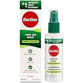 Bactine First Aid Spray, Pain Relief and Itch Relief, Antiseptic, Anesthetic and No Sting Formula, 105 mL