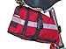 Bushwhacker Tacoma Red - Bicycle Expandable Seat Bag - w/ Reflective Trim & Light Clip Attachment - Cycling Under Seat Wedge Bike Rear Saddle Pack Frame Front Accessories