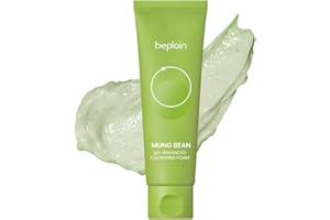 beplain Mung Bean pH-Balanced Cleansing Foam (2.7fl.oz/80ml) | Fragrance-Free | Non-Comedogenic Tested | Deep Pore Facial Cleanser | Suitable for Sensitive Skin | Face Mask Cleanser | Korean Skincare