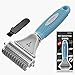 Adyeal Dog Brush | Pet Dematting Comb | Cat Deshedding Tool |  Dog Undercoat Rake | Grooming Tools with 2 Sided for Pet Hair Remove | Hair Brush Cleaner and Ebook for Dog Care