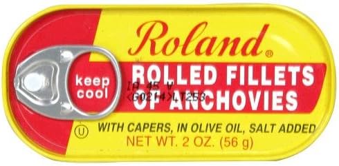 ROLAND ANCHOVY FILET ROLLED, 2 OZ