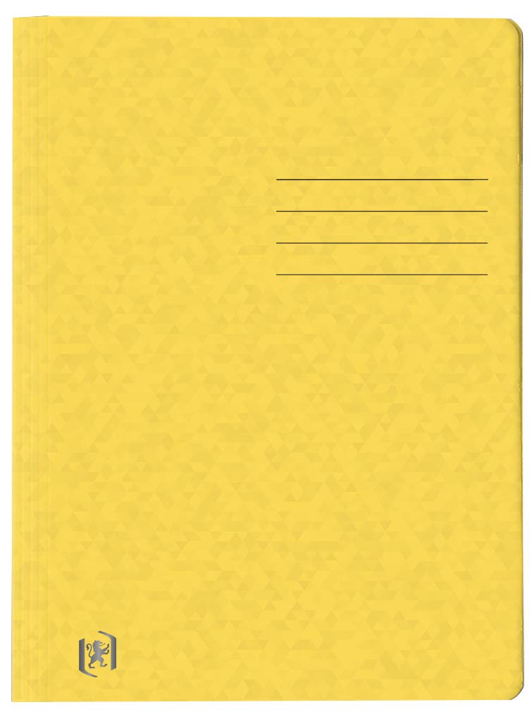 Oxford Top Fil+ 400116200 File Folder Extra-Strong 390 g Cardboard Pack of 25 DIN A4 Yellow