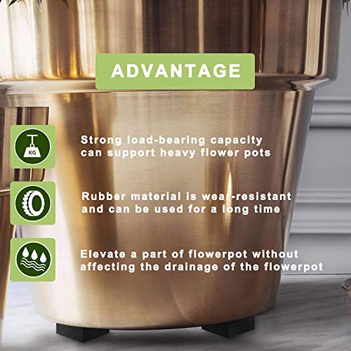 Pot Feet for Outdoor Planters 12 Pack Large Pot Feet Elevate up 3/4