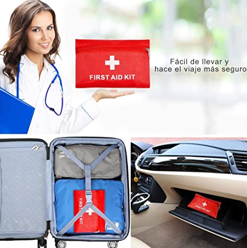 First aid kit, 50 pieces of different items approved for car home camping hunting travel outdoor hiking camping very complete (1)