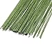 AQUEENLY Floral Stem Wire 22 Gauge Florist Flower Arrangement Supplies Flower Making Accessory, Dark Green, 14 Inches