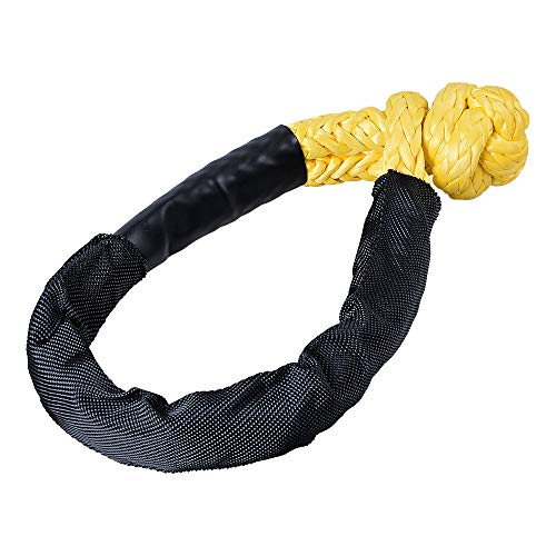 Astra Depots Yellow 1/2" Synthetic Soft Rope Shackles 38,000lbs+ (2pcs)