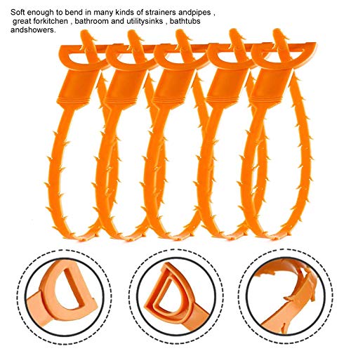 Drain Clog Remover Tool,Shower Drain Catcher 7 Pack Drain Hair Clog Remover Tool for sewer, toilet, kitchen, Sinks Tubs and Showers,Tube Drain Cleaning