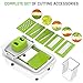 Vegetable Chopper - LOVKITCHEN Vegetable Grater with 11 Interchangeable Stainless Steel Blades - Heavy Duty Multi Fruit Cheese & Onion Chopper Dicer Kitchen Cutter