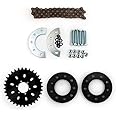 L-faster Bicycle Spoke Chain Wheel Bike Rear Wheel 32T Sprocket for Our Left Drive Motor Kit 16T Freewheel with Adapter for Motor MY1016Z