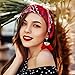 URATOT 12 Pack Cotton Tie Dye Bandana Paisley Bandanas Cowboy Handkerchiefs for Men and Women