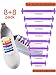 6 Pairs No Tie Shoelaces Silicone Elastic Athletic Sport Shoe Lace (Multi-color, Sky Blue, Green, Yellow, Purple, Red)