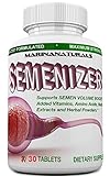 SEMENIZER 1390 MG- Loaded Semen Volumizer. Climax Enhancer for Male and Female. Cum Volume Enhancement. Helps Increase Sperm Volume Vigorously to Achieve Heightened Arousals.