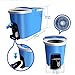 8L Spin Mop and Bucket Set 360 Degree Foot Pedal Clean Mop with 5 Pcs Microfiber Mop Pads and 1 Pc Floor Brush Head