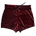 VANCOL Women's High Waist Velvet Shorts