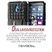 Nokia Lumia 640 XL Case, Evocel® Heavy Duty Armor Case with Stand For Nokia Lumia 640XL - Evocel® Retail Packaging, Black