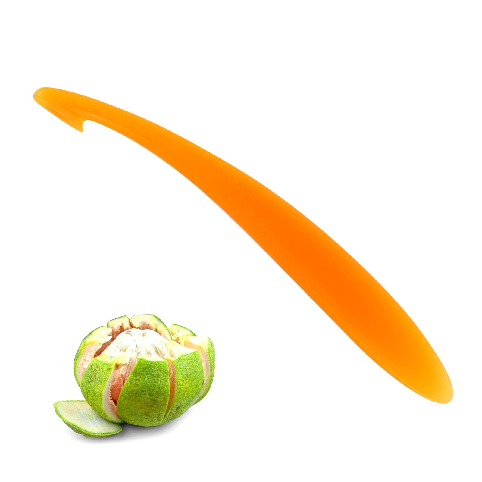 AWAVM 1PC Plastic Orange Peeler, Long-Handle Orange Peeler Tool Orange
