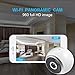 Wireless Mini Video Security Camera, LESHP ACEHE 960P Panorama WIFI HD Night Vision Video Recorder Monitoring Surveillance Camera with 185° Viewing Angle Built-in Microphone Speaker(960P-Child-2)