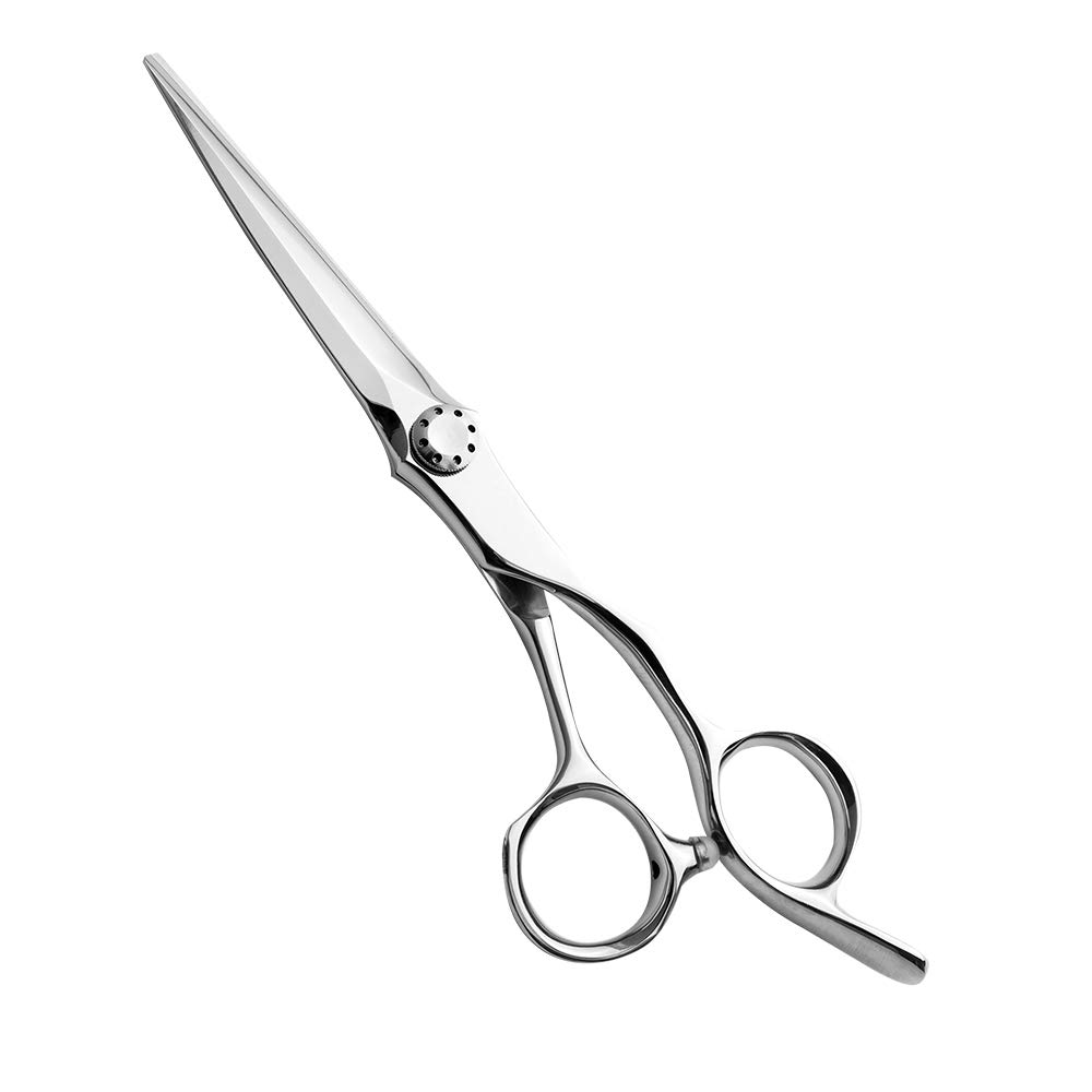 AOLANDUO 6" Hairdressing Scissors - Japanese VG10 Stainless Steel Barber Scissors - Extremely Sharp Offset Design for Salon Stylists Beauticians - Professional Hair Cutting Tool