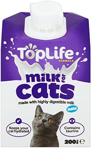 Toplife Lactose Reduced Cows Milk for Cats 200ml Pack of 6