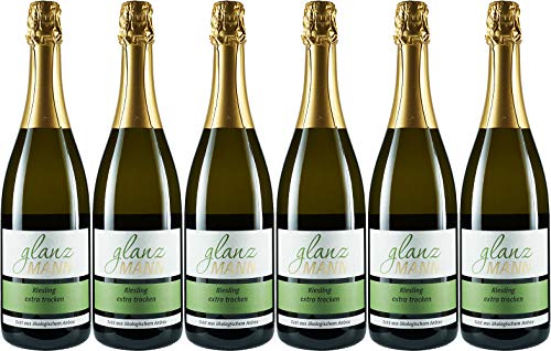 Wein & Hof Glanzmann Riesling Sekt 2019 Extra Trocken (6 x 0.75 l)