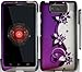 For Motorola Droid Ultra XT1080 Flowers Vine Design Hard Cover Case with ApexGears Stylus Pen (Purple Silver Vine)
