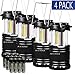 Camping Lantern Ultra Bright 4 Pack Audo COB Outdoor Portable Camping Light With 12 AA Batteries Survival Kit For Camping Fishing (Black)