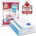 BoxLegend Vacuum Storage 4 Pack (3 Large, 1 Small) 80% More Space Saver Bags for Clothes, Blankets, Pillows, Transparent primary