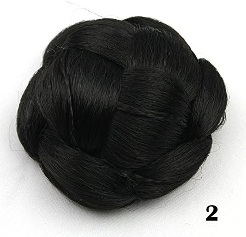 Colors Braided Clip In Fake Hair Bun Hair Chignon Fast Bun Donut Roller Hairpieces 4/27HL
