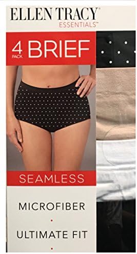 Ellen Tracy Essentials 4-pack Microfiber Brief XXL