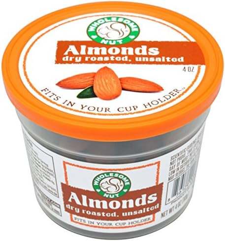 Wholesome Nut ALMONDS, Dry Roasted, Unsalted (Pack of 6 Cups)